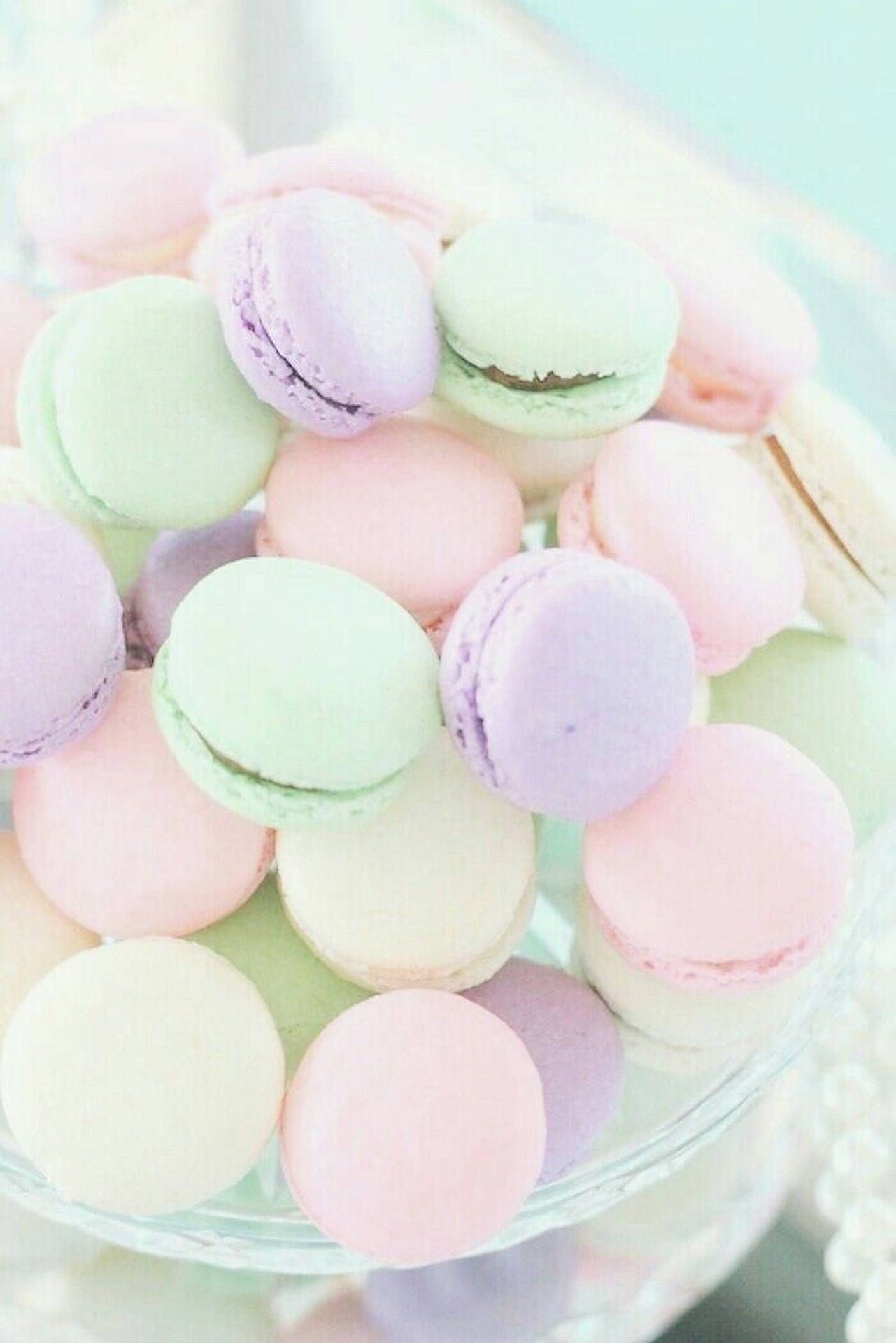 Download Pastel Rainbow French Macarons Wallpaper