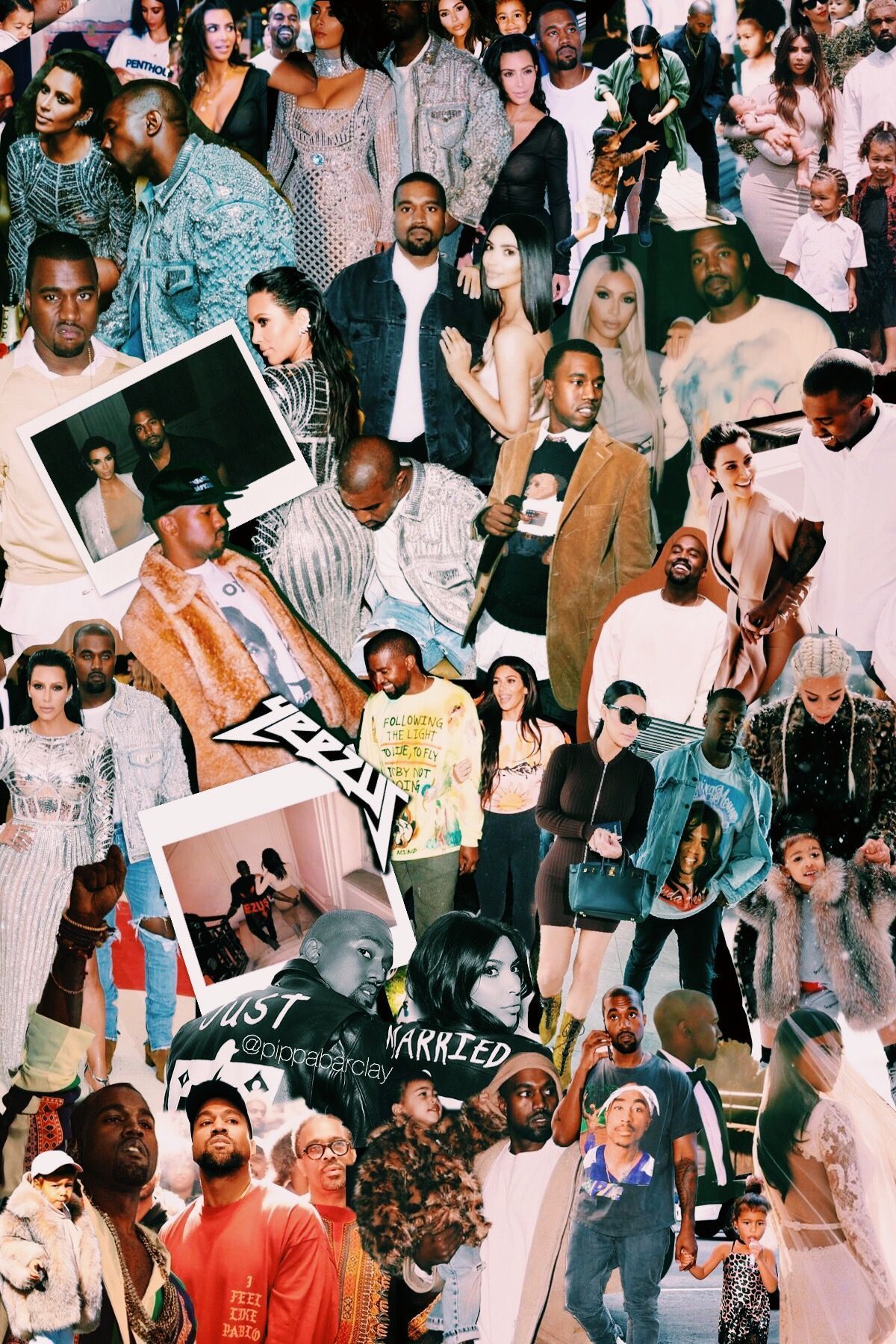 A collage of pictures with many people in them - Chance the Rapper