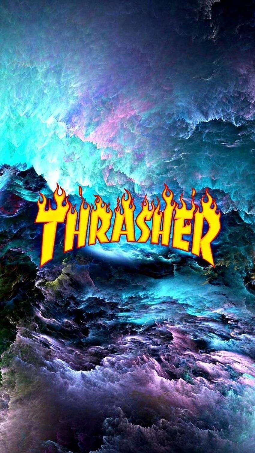 Thrasher Galaxy on Dog, thrasher aesthetic HD phone wallpaper