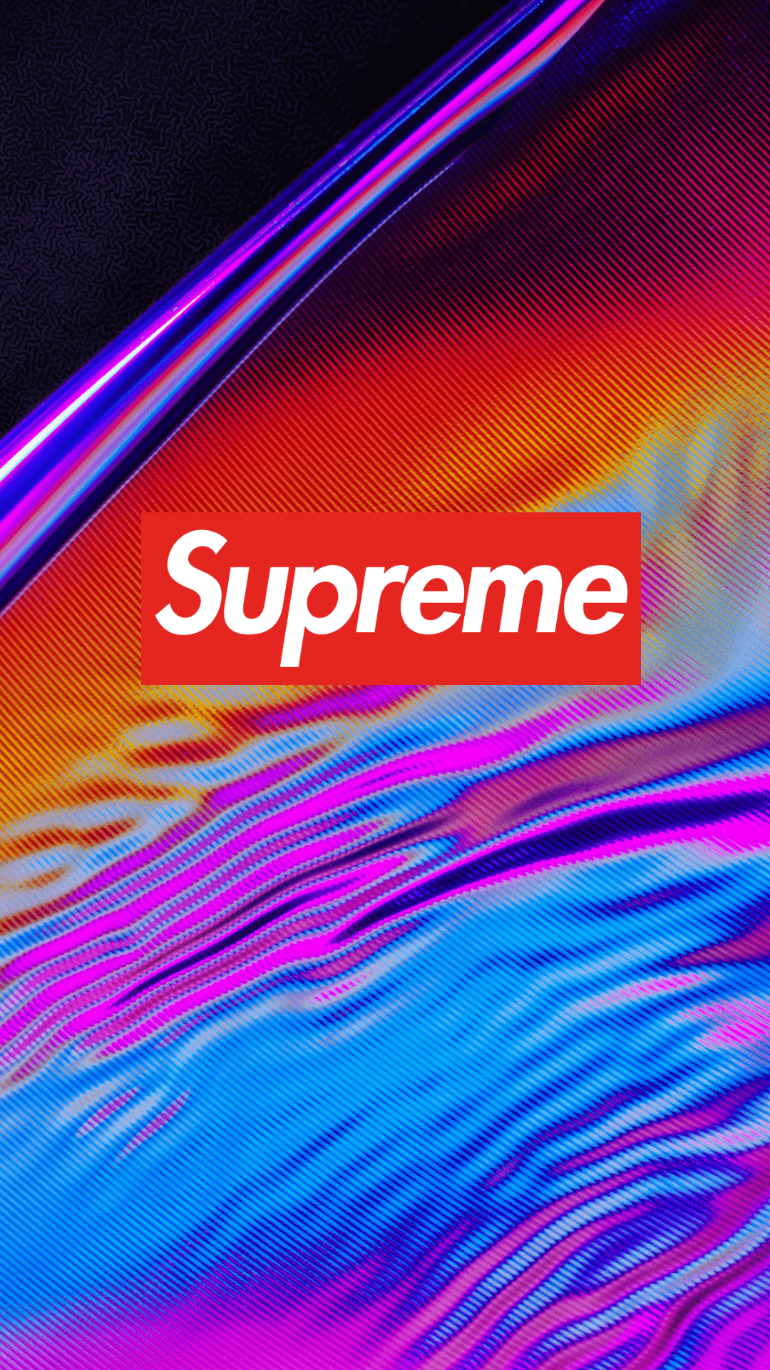 Supreme logo on a colorful background - Supreme