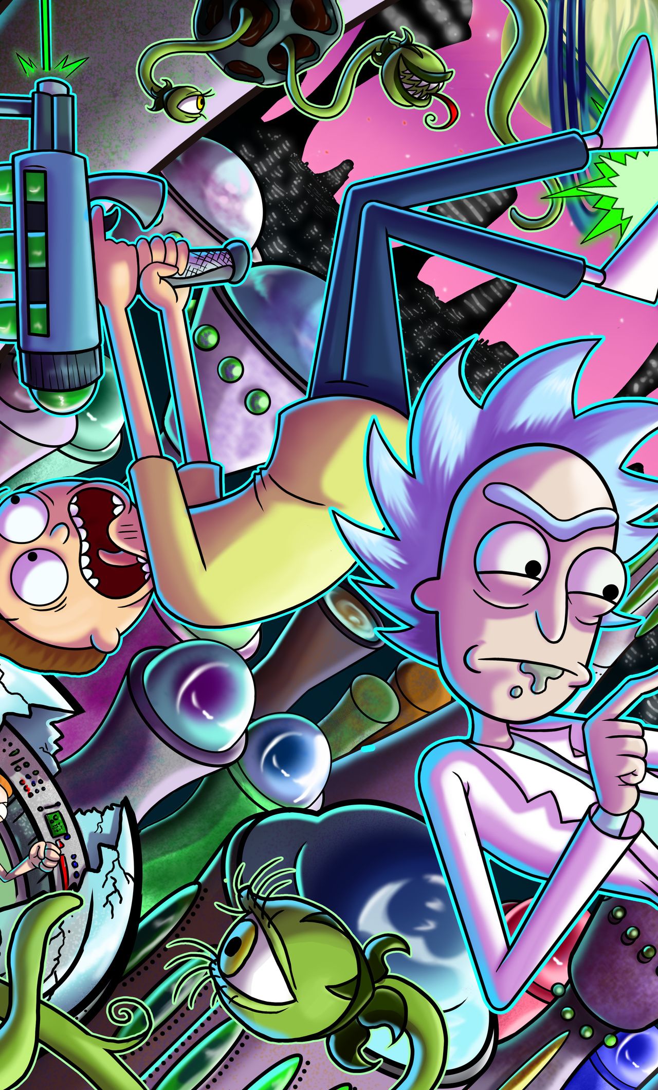 Rick And Morty 5k iPhone HD 4k Wallpaper, Image, Background, Photo and Picture