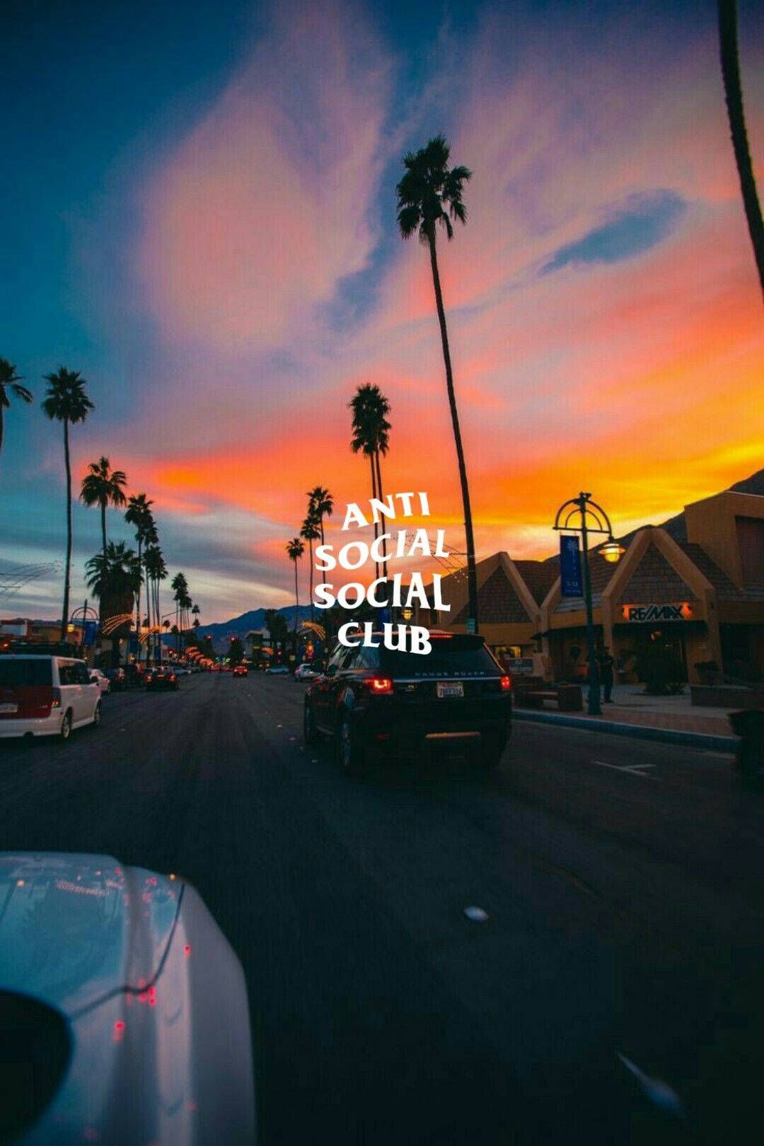 Download Anti Social Social Club Sunset Road Wallpaper