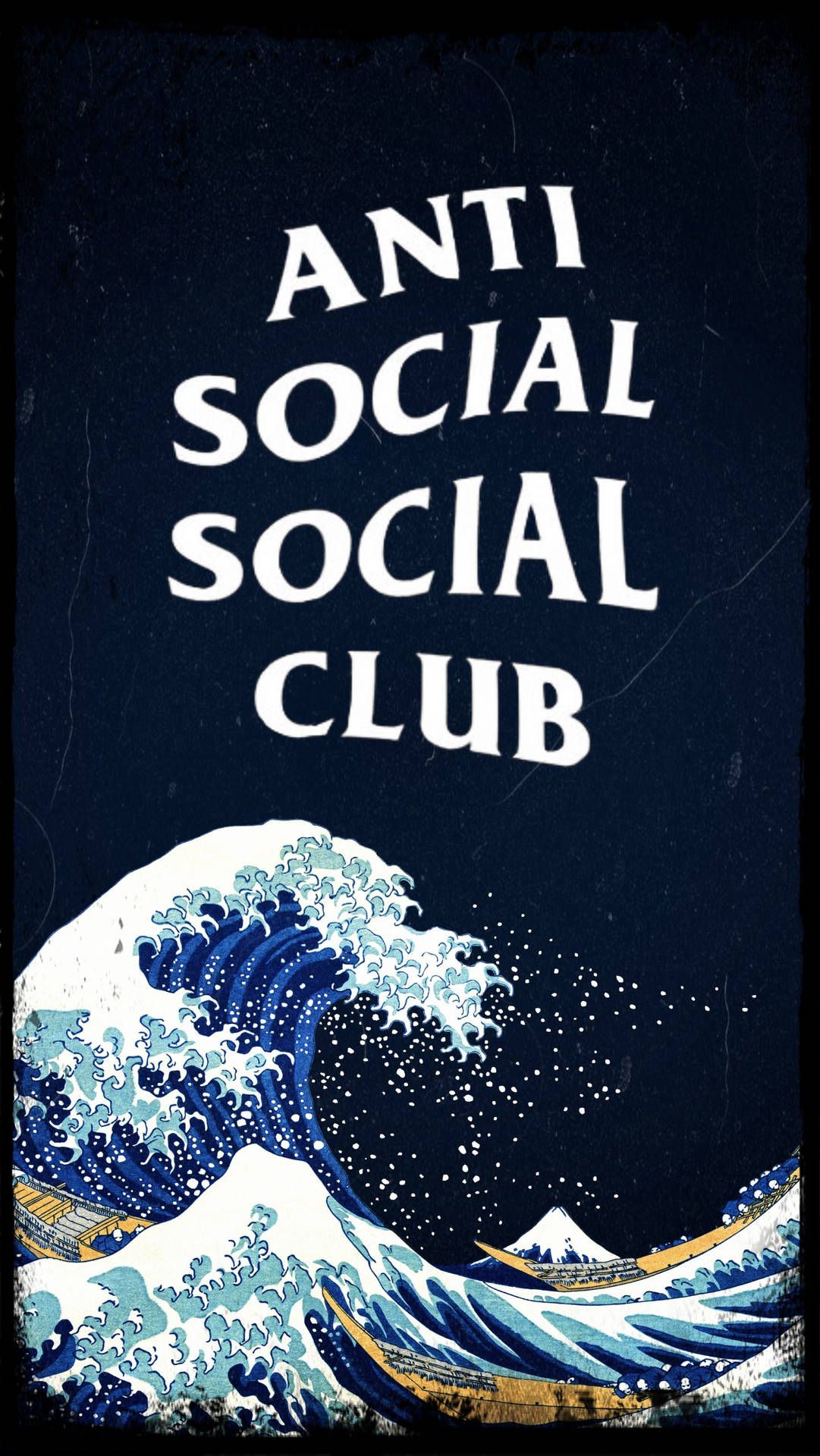A poster that says anti social club - Anti Social Social Club