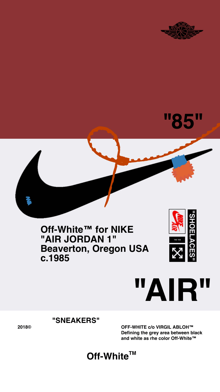 A poster for nike's air max shoes - Off-White, Nike