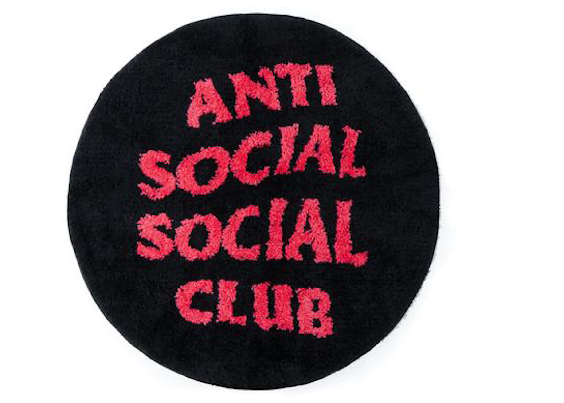 Anti Social Social Club No Shoes Inside Rug Black