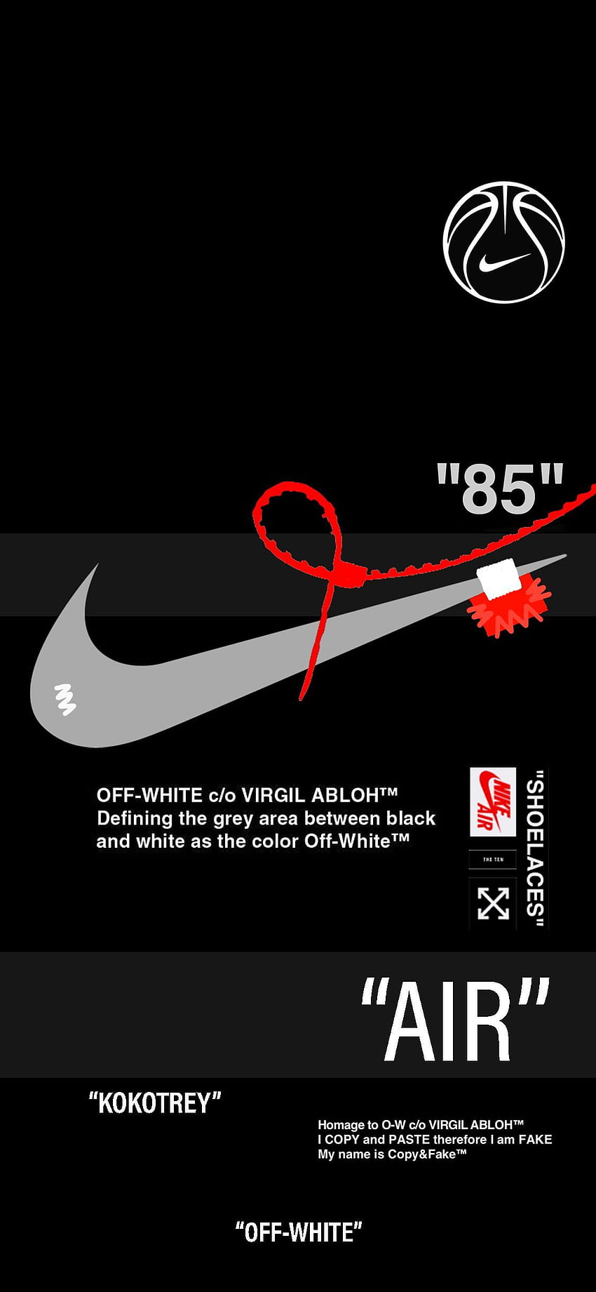 A poster for the nike air 85 - Off-White, Nike