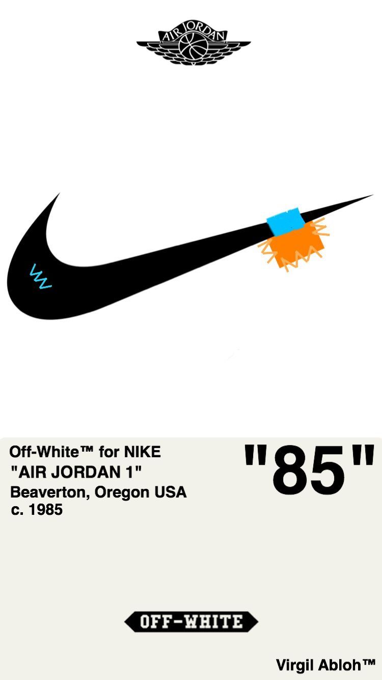 A poster for nike's off white sneakers - Off-White, Nike