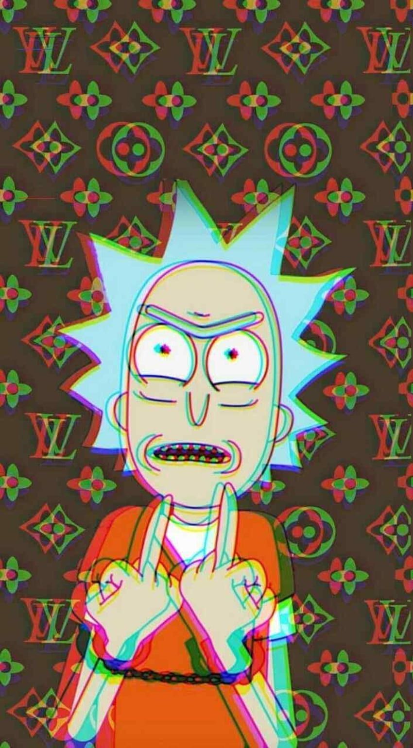 Rick and Morty wallpaper for phone - Rick and Morty, Louis Vuitton