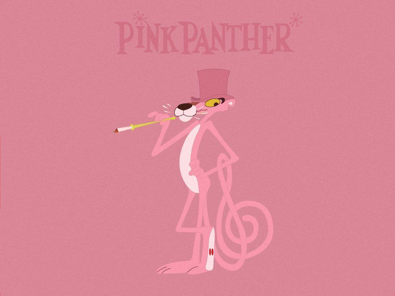 A pink panther character smoking on the cover of an album - Pink Panther