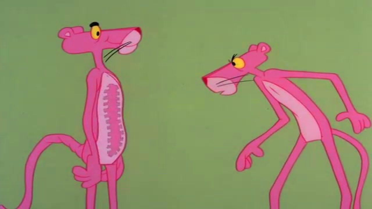 The Pink Panther Show, 1964, Production Cel on Master Background, ID: 1906, The Pink Panther Show, 1964, Production Cel on Master Background, ID: 1906 - Pink Panther