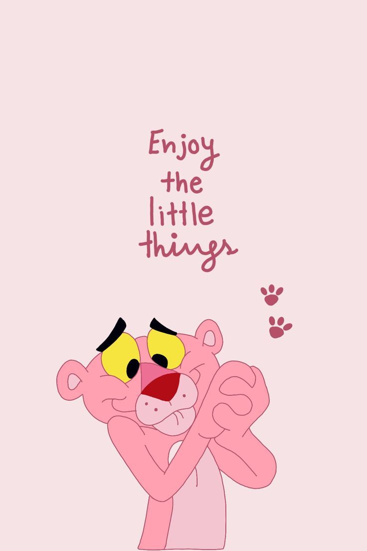 Pink panther phone wallpaper, pink panther, phone wallpaper, enjoy the little things - Pink Panther
