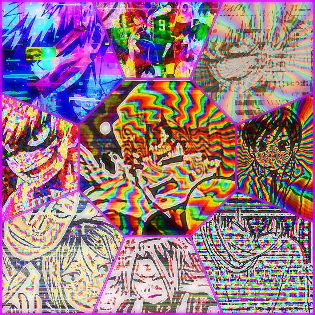 Trippy art, colorful, abstract, surreal, with a lot of patterns - Webcore, glitchcore