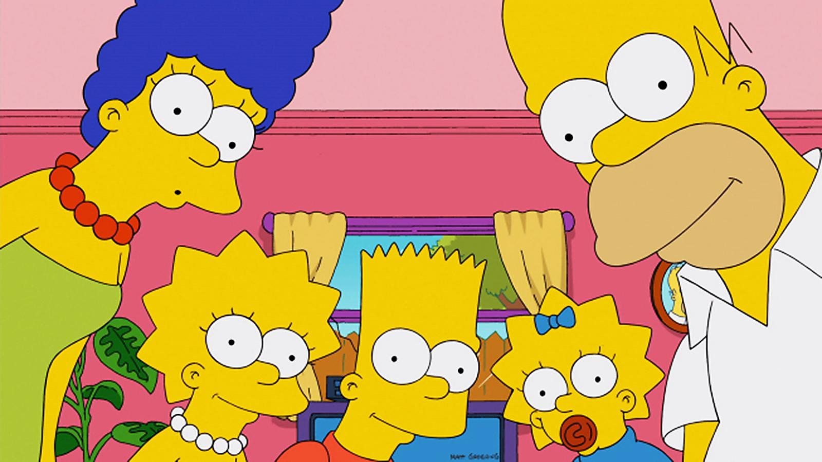 The Simpsons family is shown in a still from the show. - Bart Simpson
