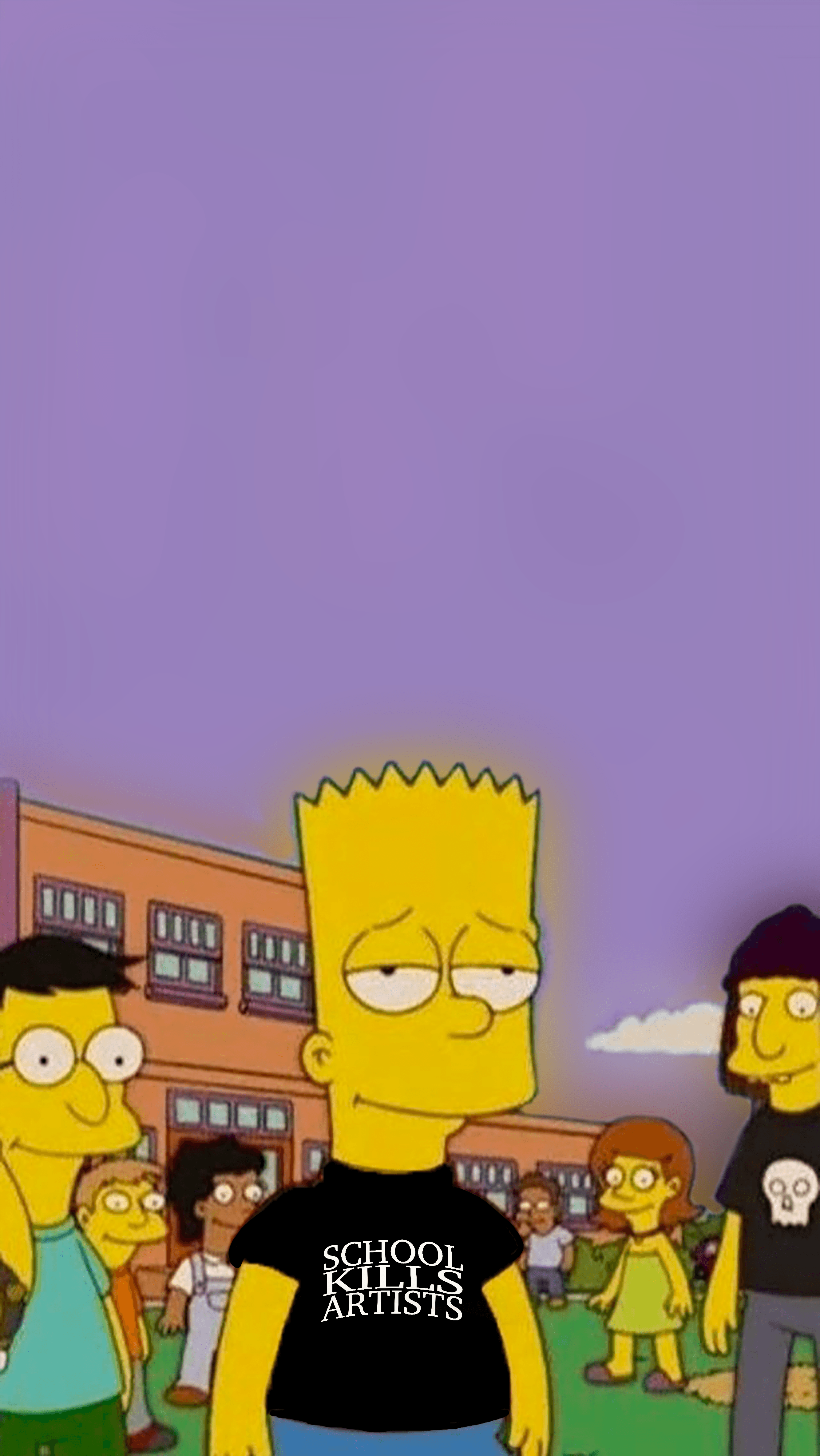Aesthetic Sad Bart Simpson Wallpaper