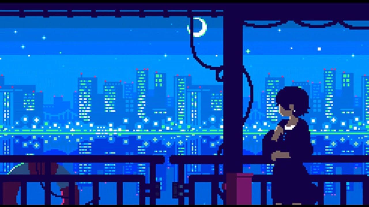 A woman looking out over the city at night - Internetcore