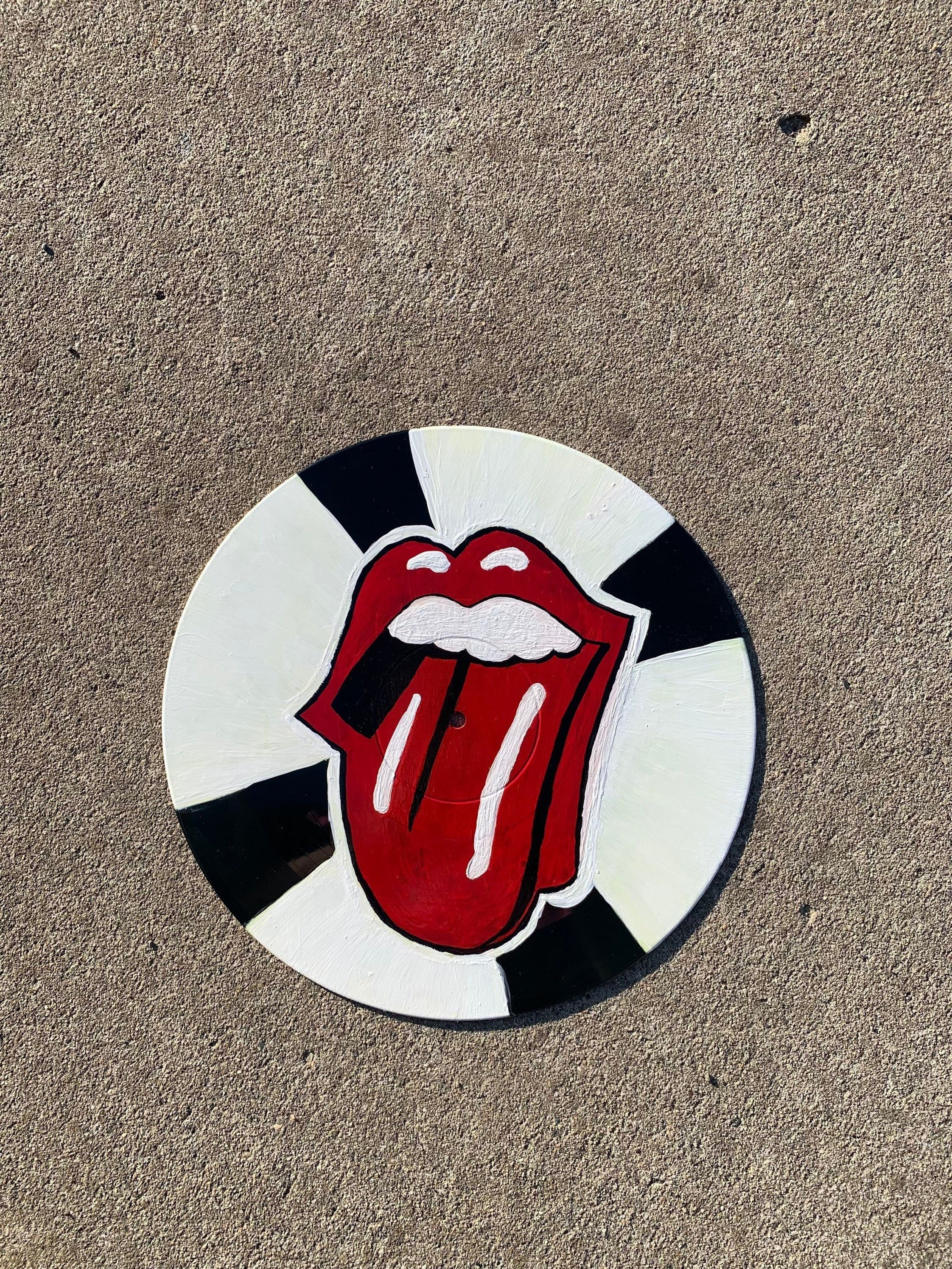 Rolling Stones Logo Painted Vinyl