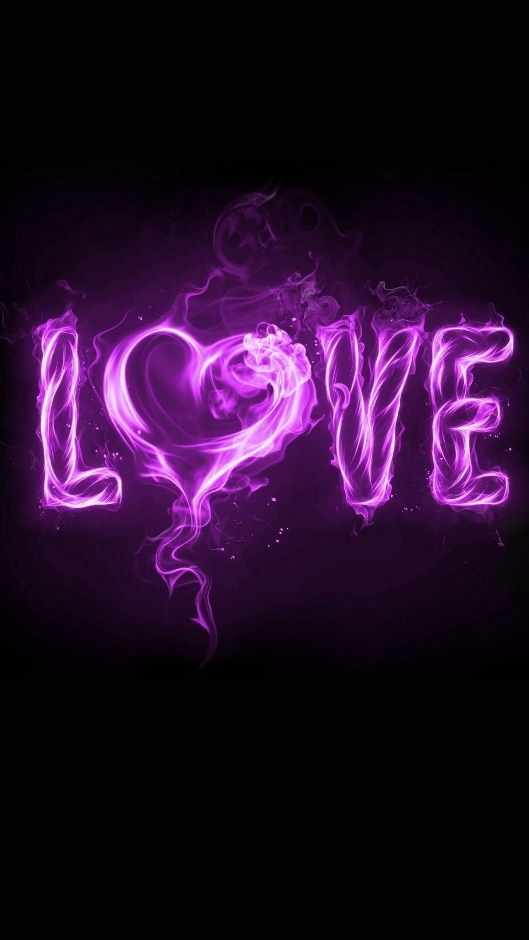 Love wallpaper for iPhone with high-resolution 1080x1920 pixel. You can use this wallpaper for your iPhone 5, 6, 7, 8, X, XS, XR backgrounds, Mobile Screensaver, or iPad Lock Screen - Android, violet
