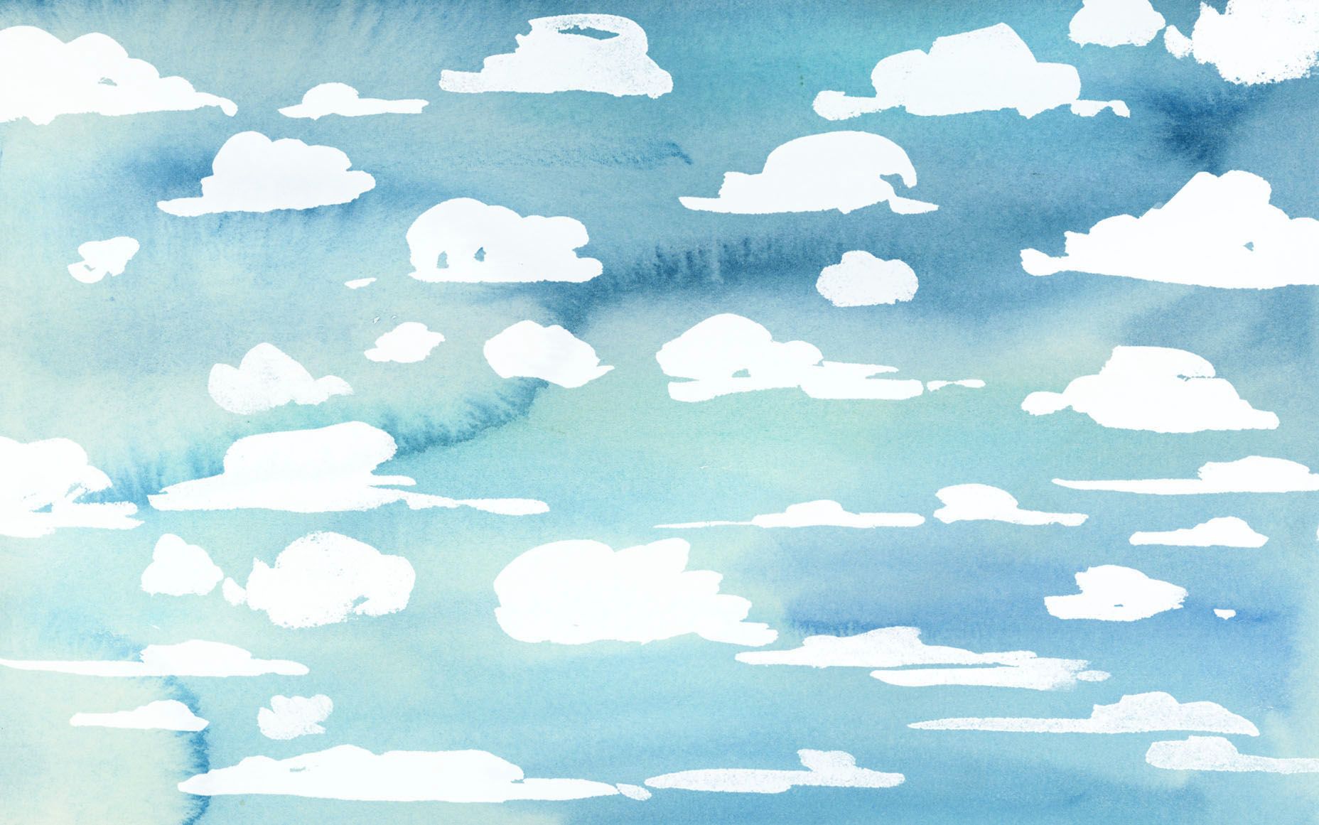 Watercolor Clouds Wallpaper Free Watercolor Clouds Background