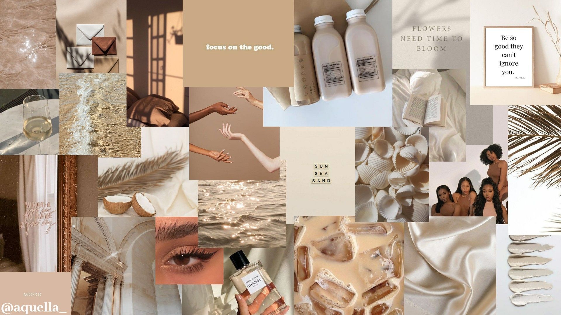 A collage of images with different colors and textures - Neutral