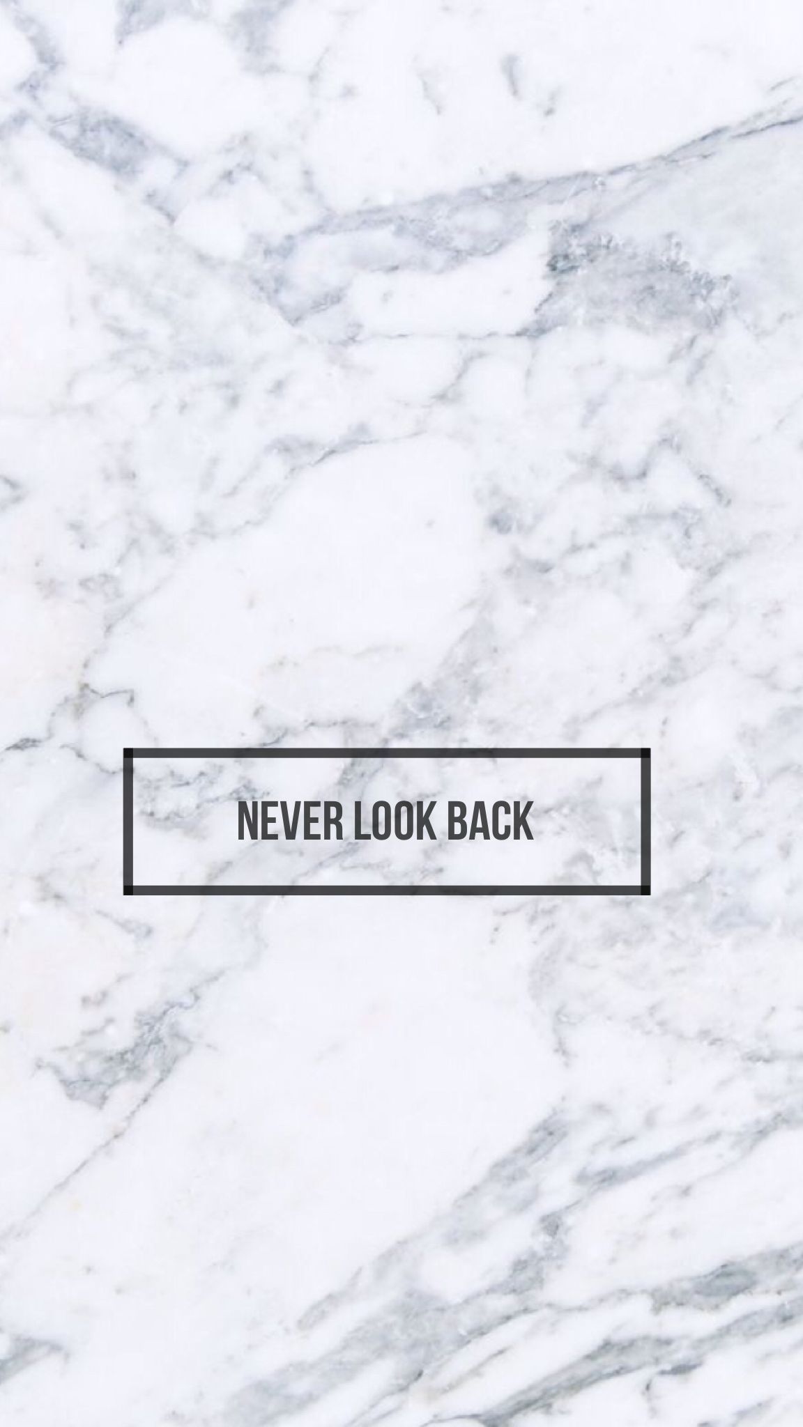 Never look back wallpaper for your phone or desktop. - Modern, cute white