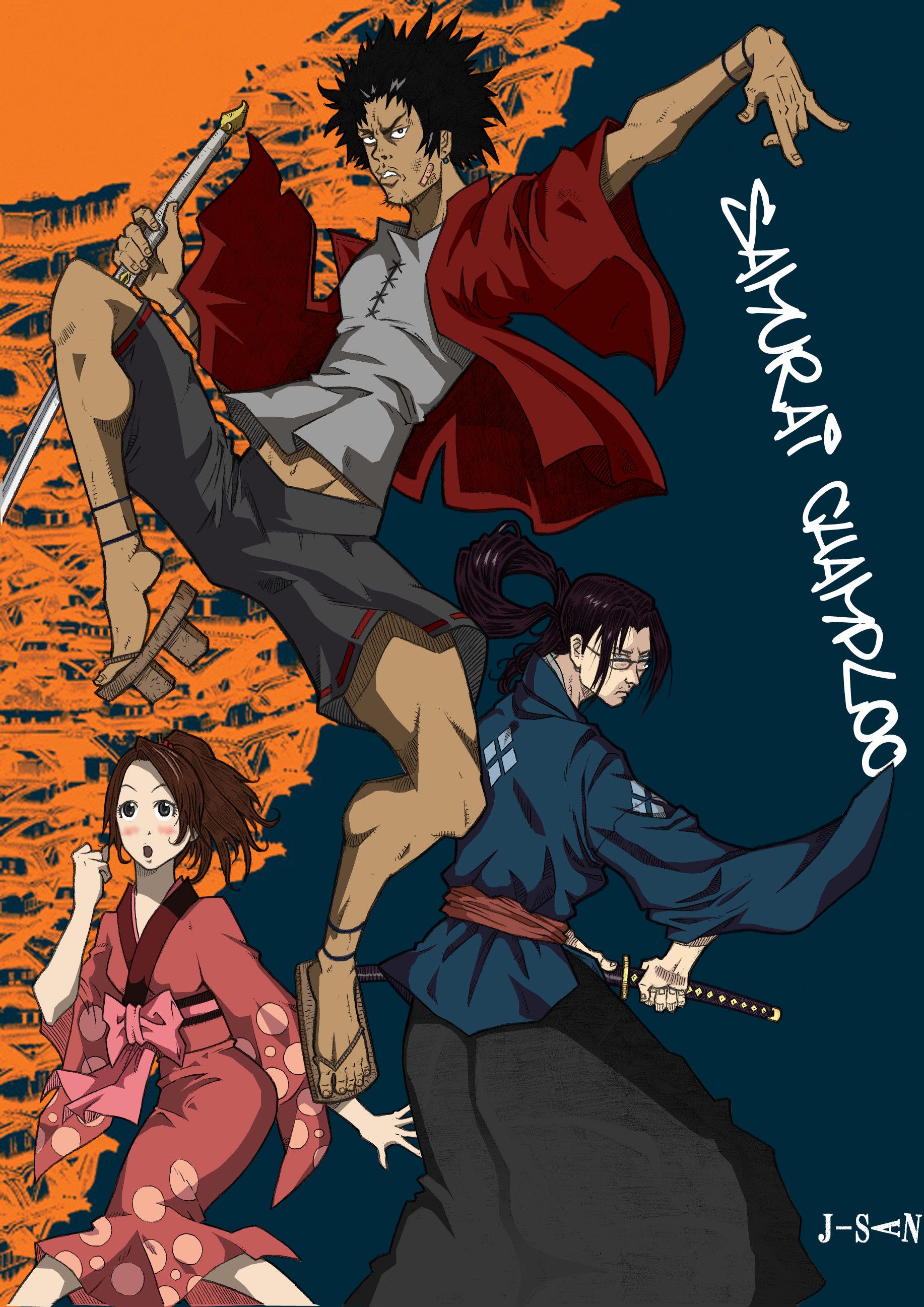 Samurai Champloo is a 2004 Japanese anime film directed by Shinichiro Watanabe. - Samurai