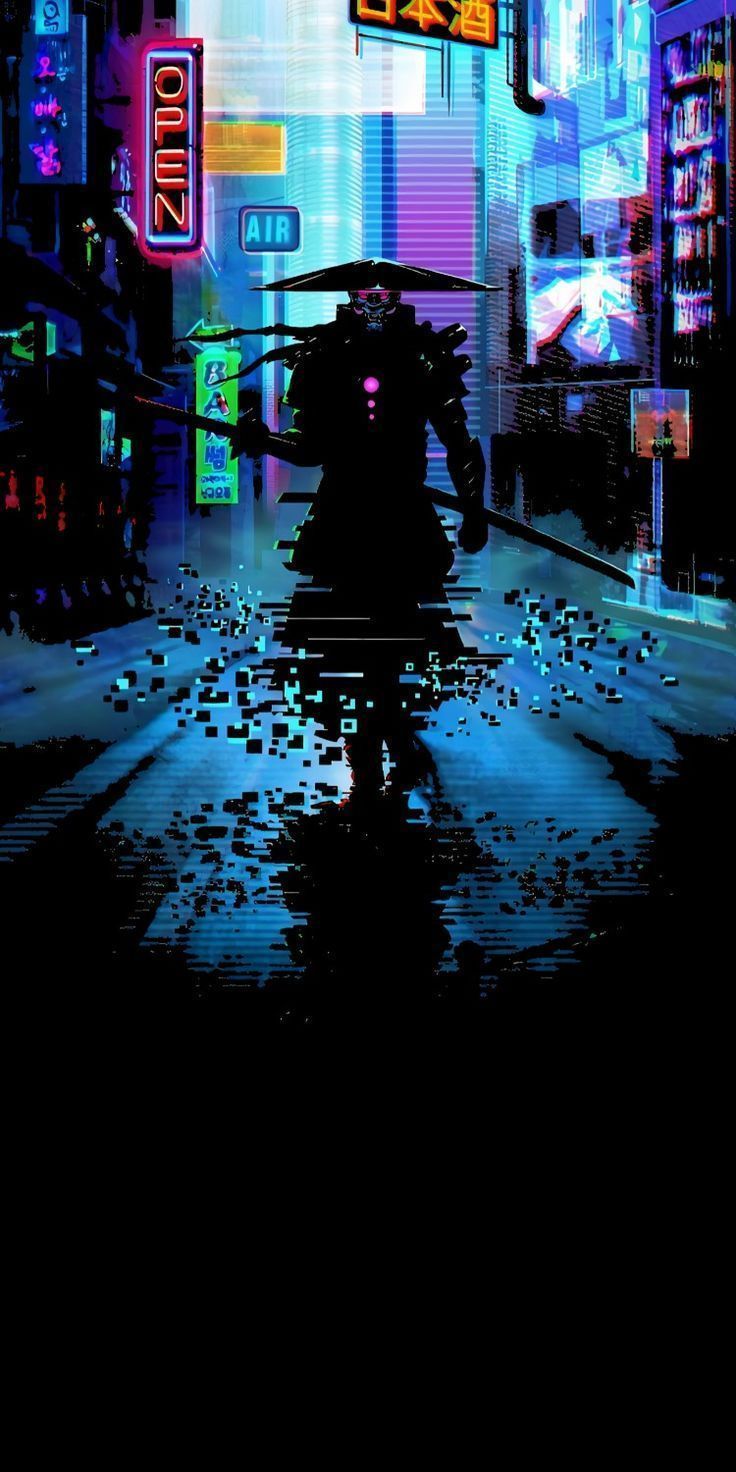 Free download Cyberpunk 2077 samurai Samurai anime Cyberpunk aesthetic Neon [736x1472] for your Desktop, Mobile & Tablet. Explore Cyberpunk Anime Wallpaper