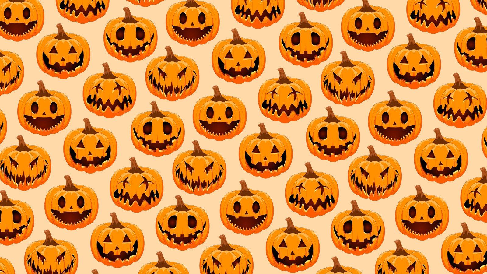 Halloween Pumpkin Aesthetic PC Wallpaper