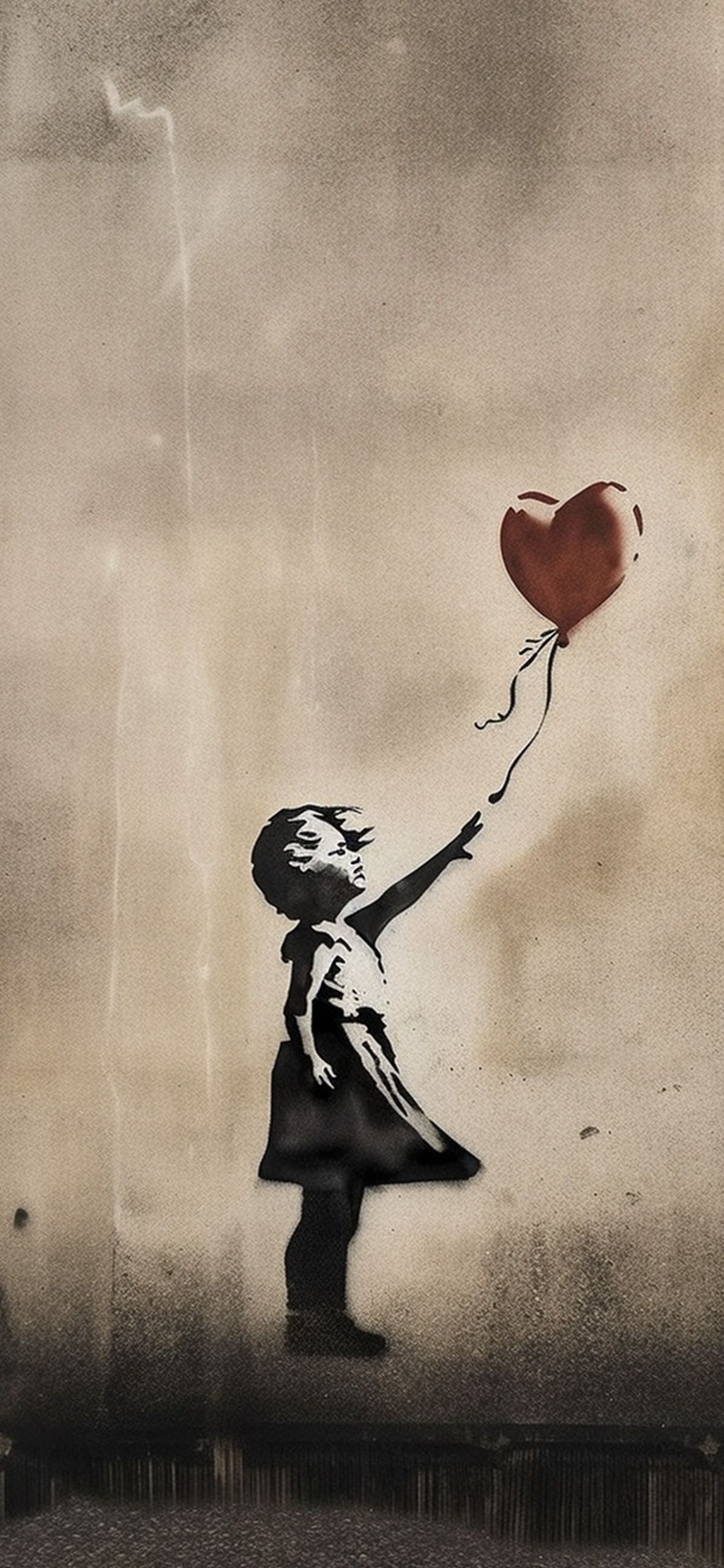 Banksy Balloon Girl Wallpaper Aesthetic Wallpaper 4k