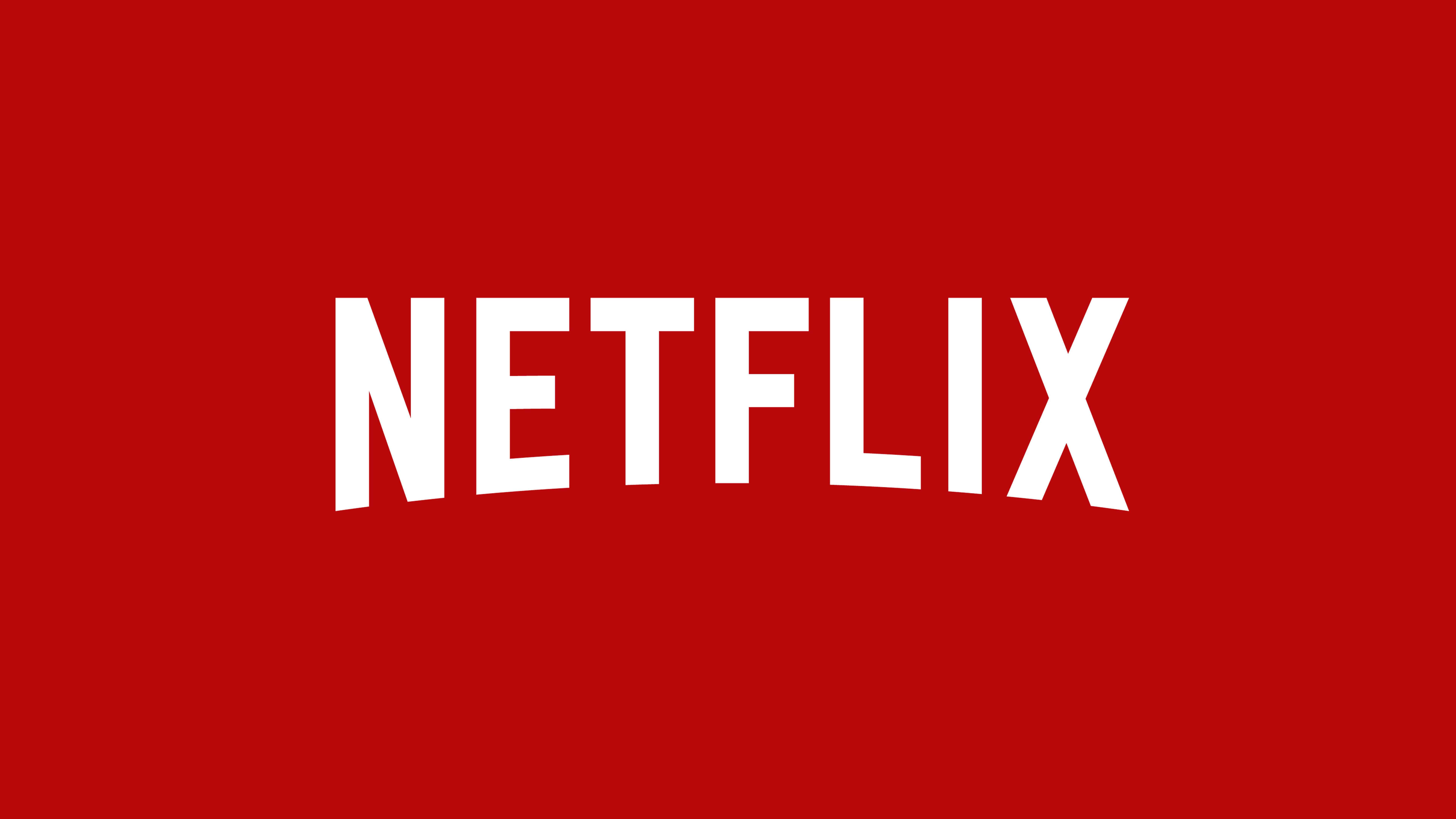 Netflix logo on a red background - Netflix