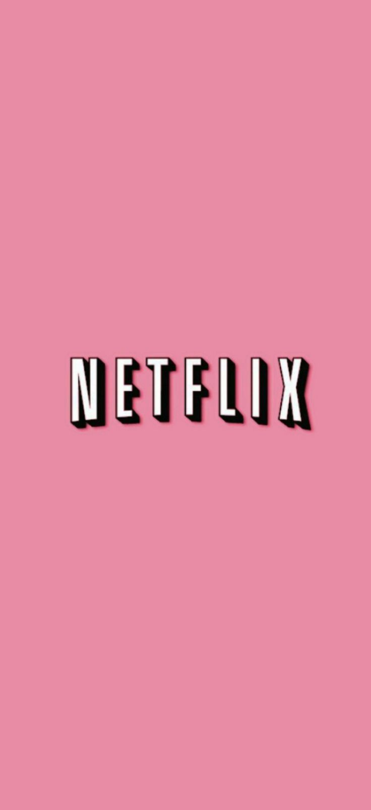 The logo for netflix is shown on a pink background - Netflix