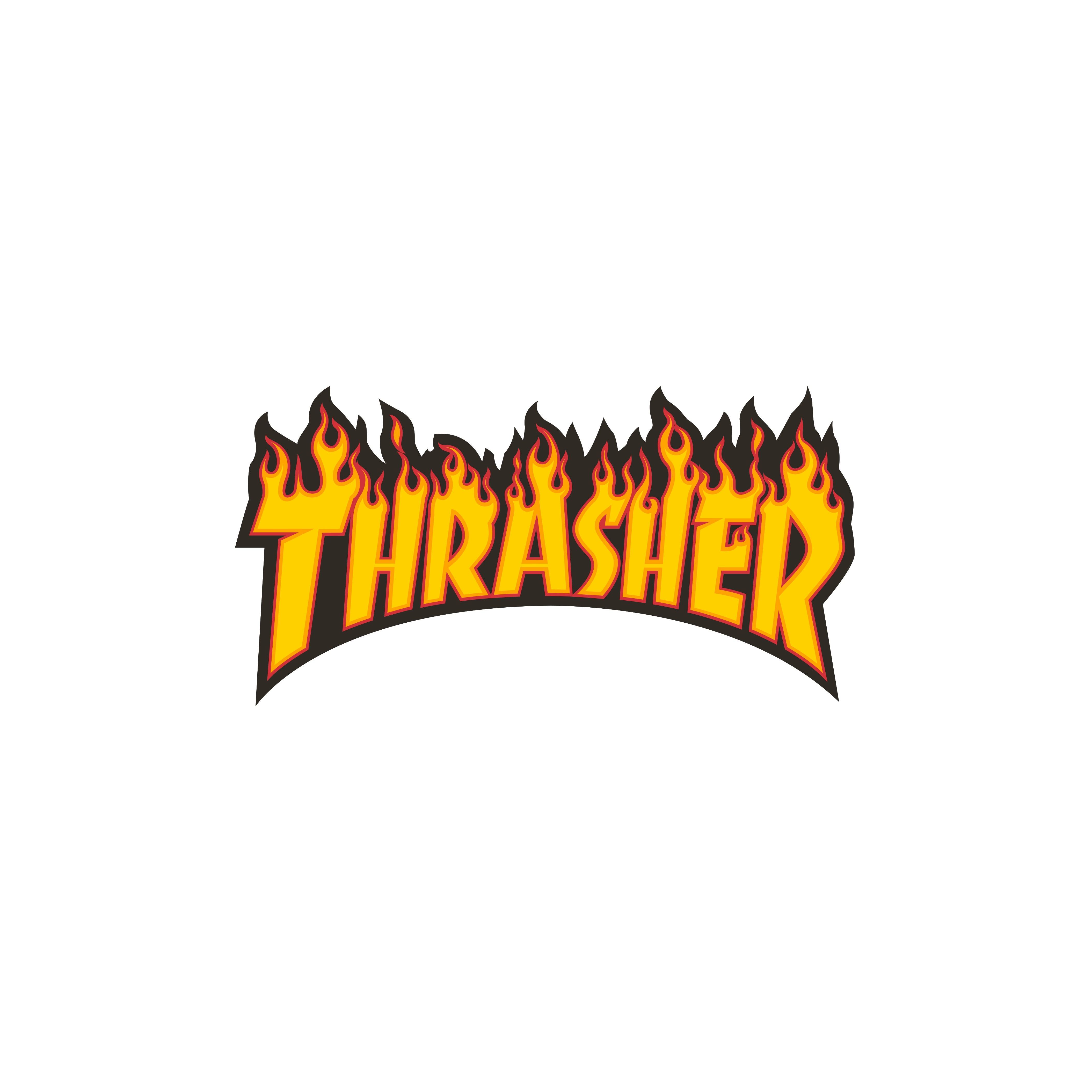 The logo for thrasher, a skateboarding magazine - Thrasher