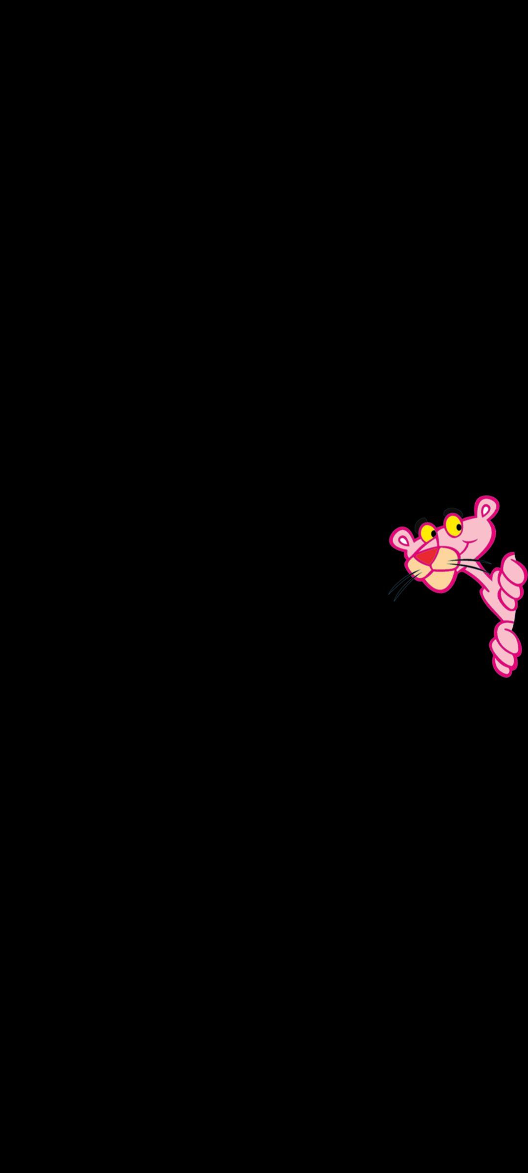 Peeking pink panther - [1080x2400]