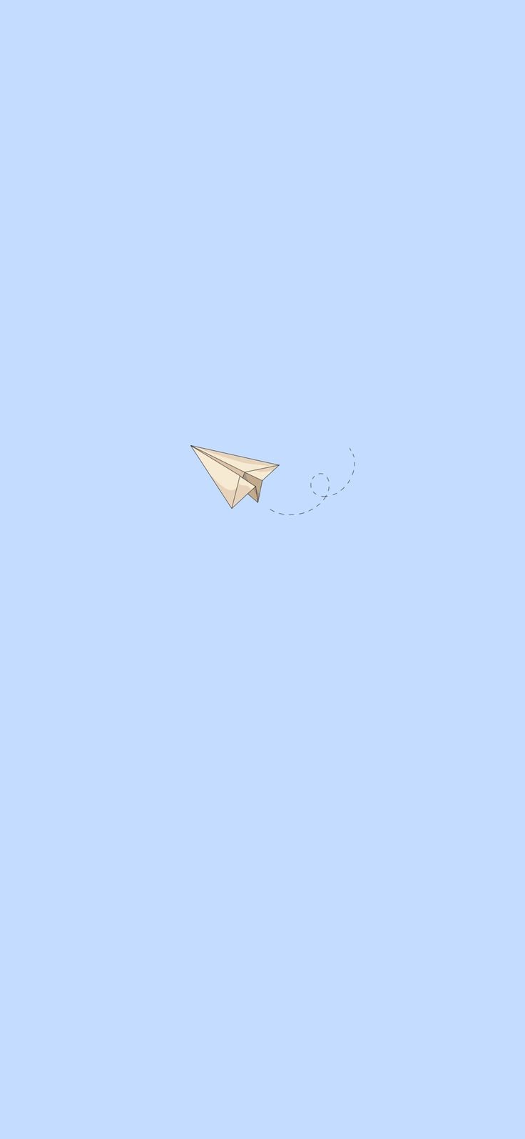 Paper airplane flying in the sky - Airplane