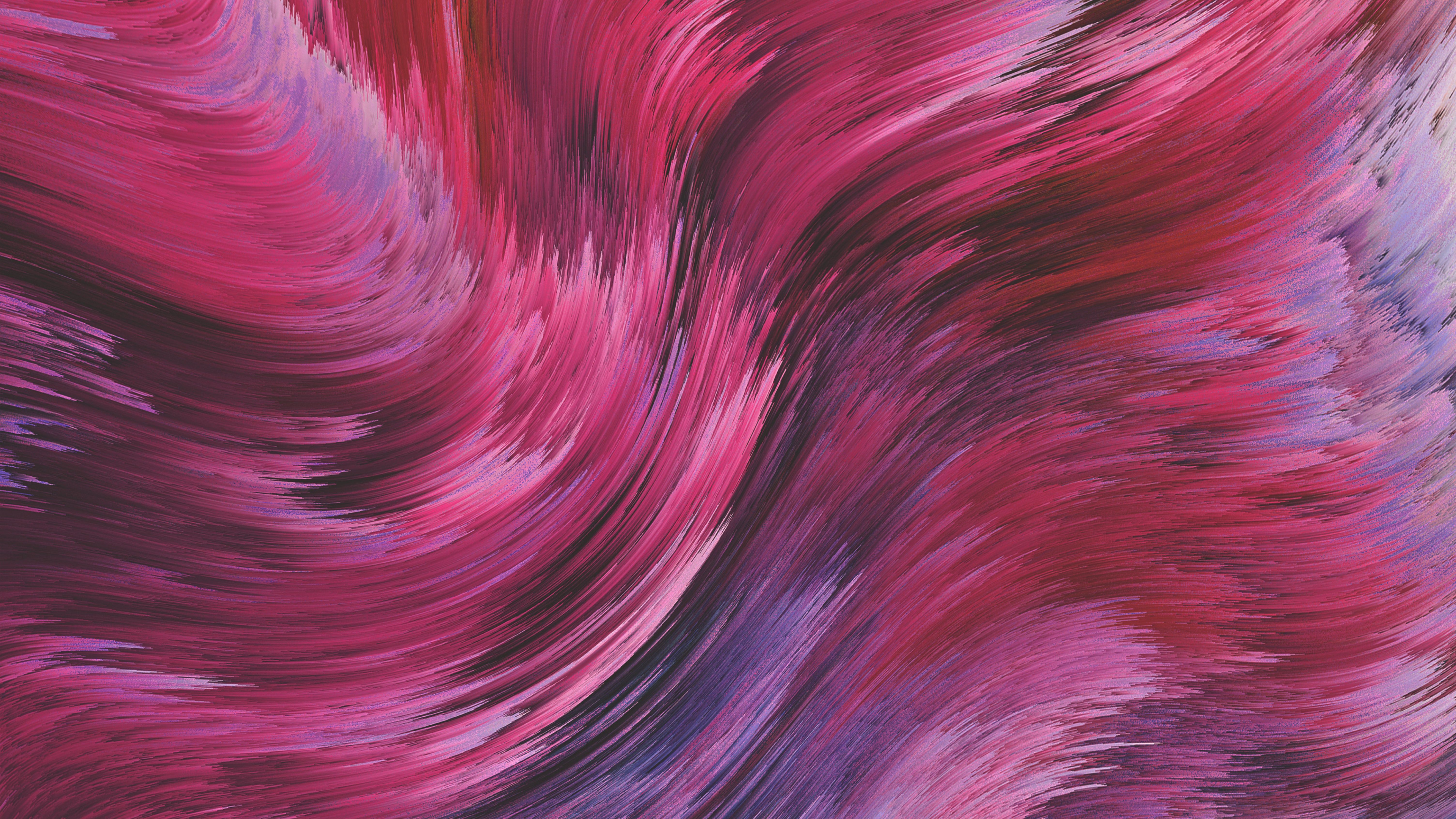 A painting of pink and purple waves - Glitch