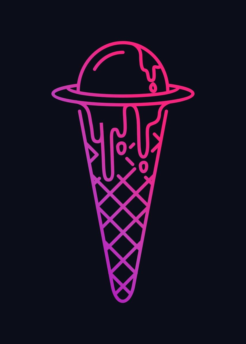 Ufo Ice Cream' Poster