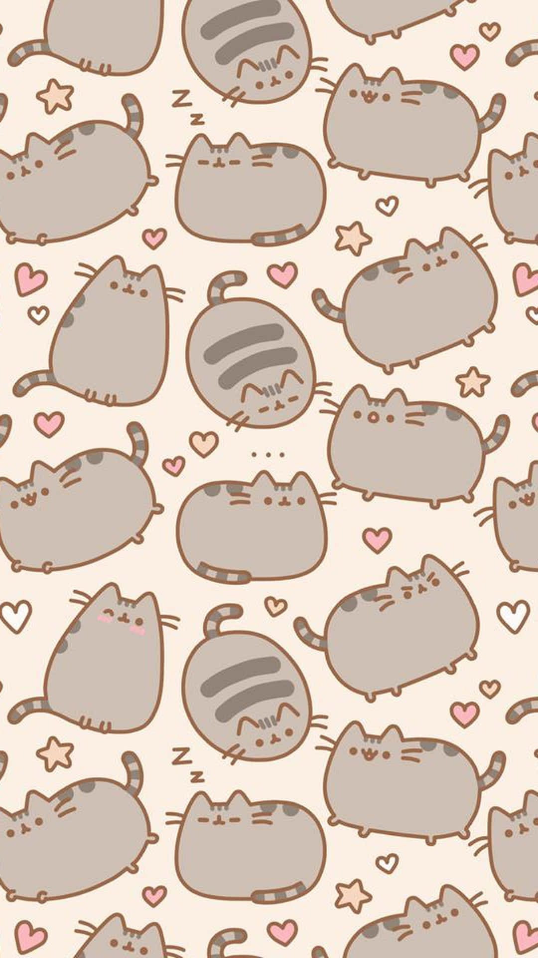 Download Get into the spirit of cuteness with Pusheen Kawaii! Wallpaper