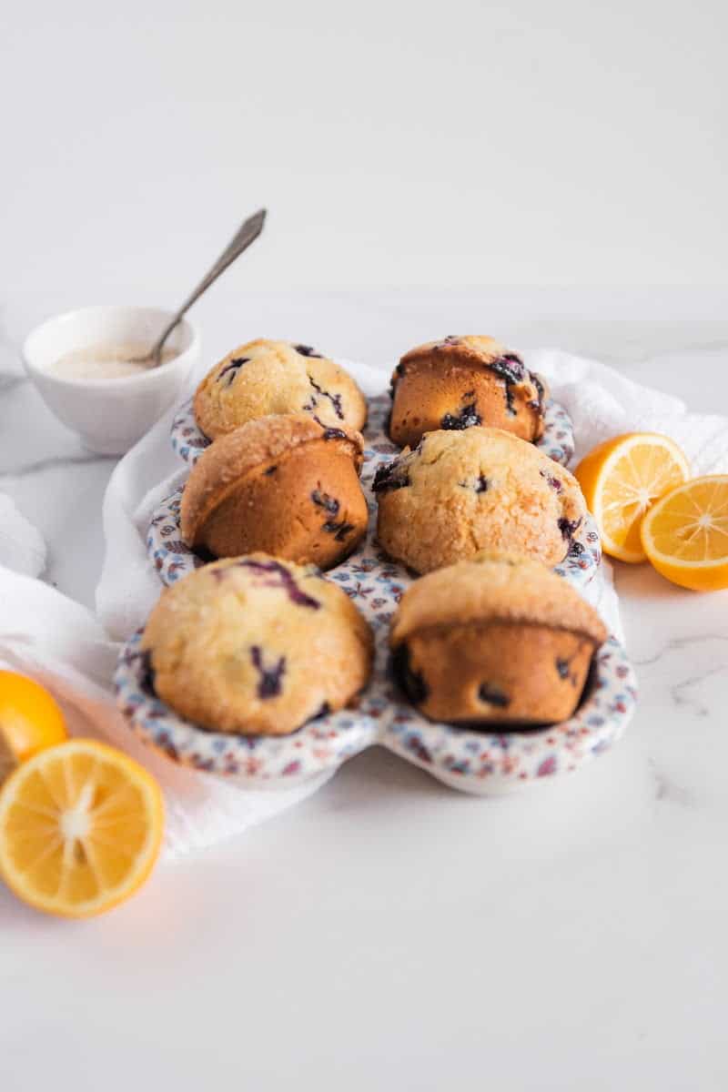 Bakery Style Blueberry Lemon Muffins