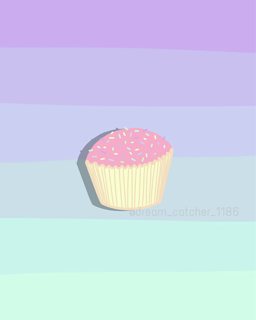 Summer Cupcake Wallpaper