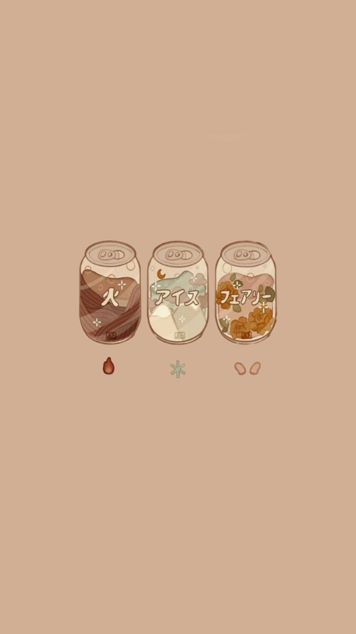 The three jars of food - Kawaii