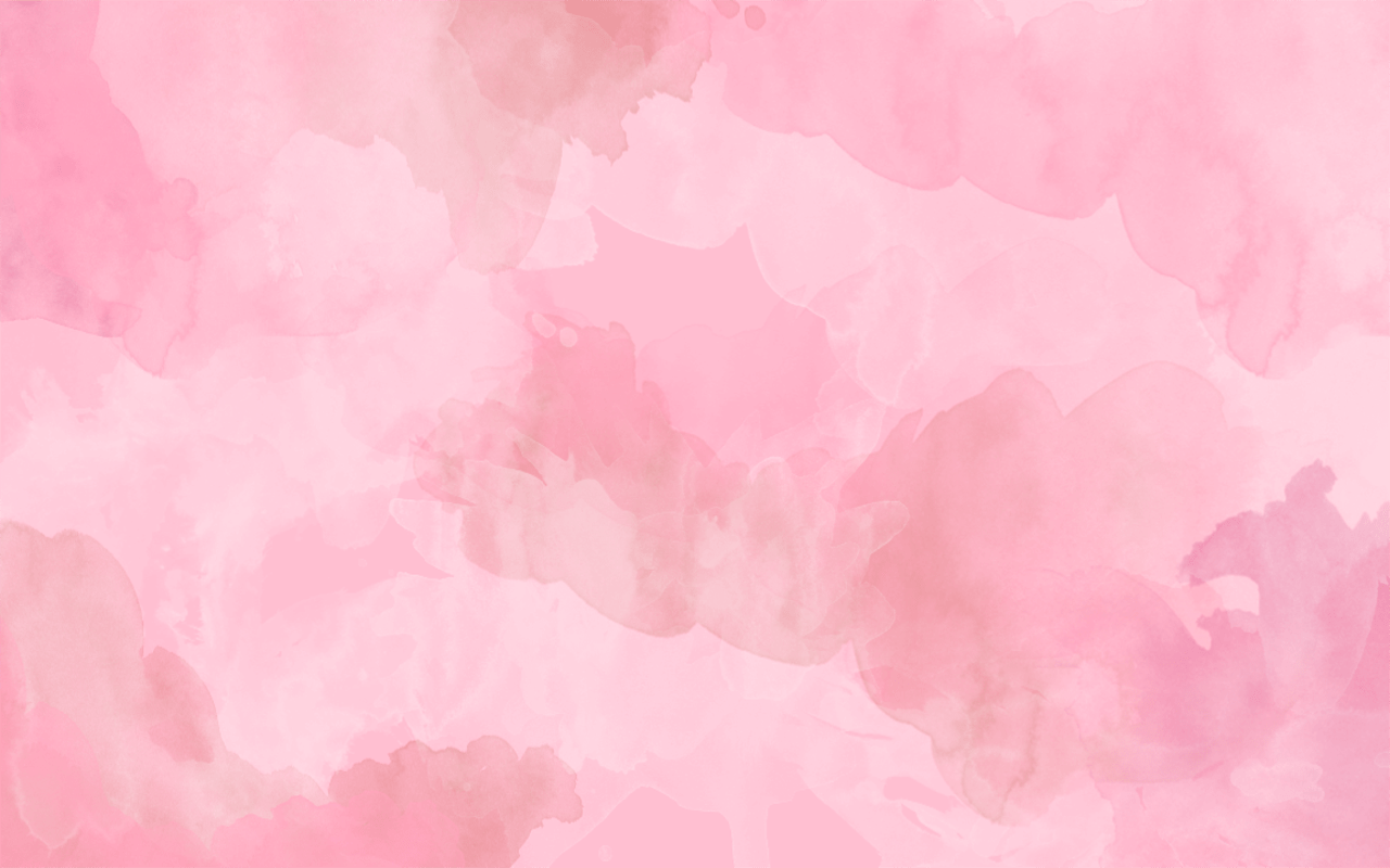 A pink watercolor background with white dots - Kawaii