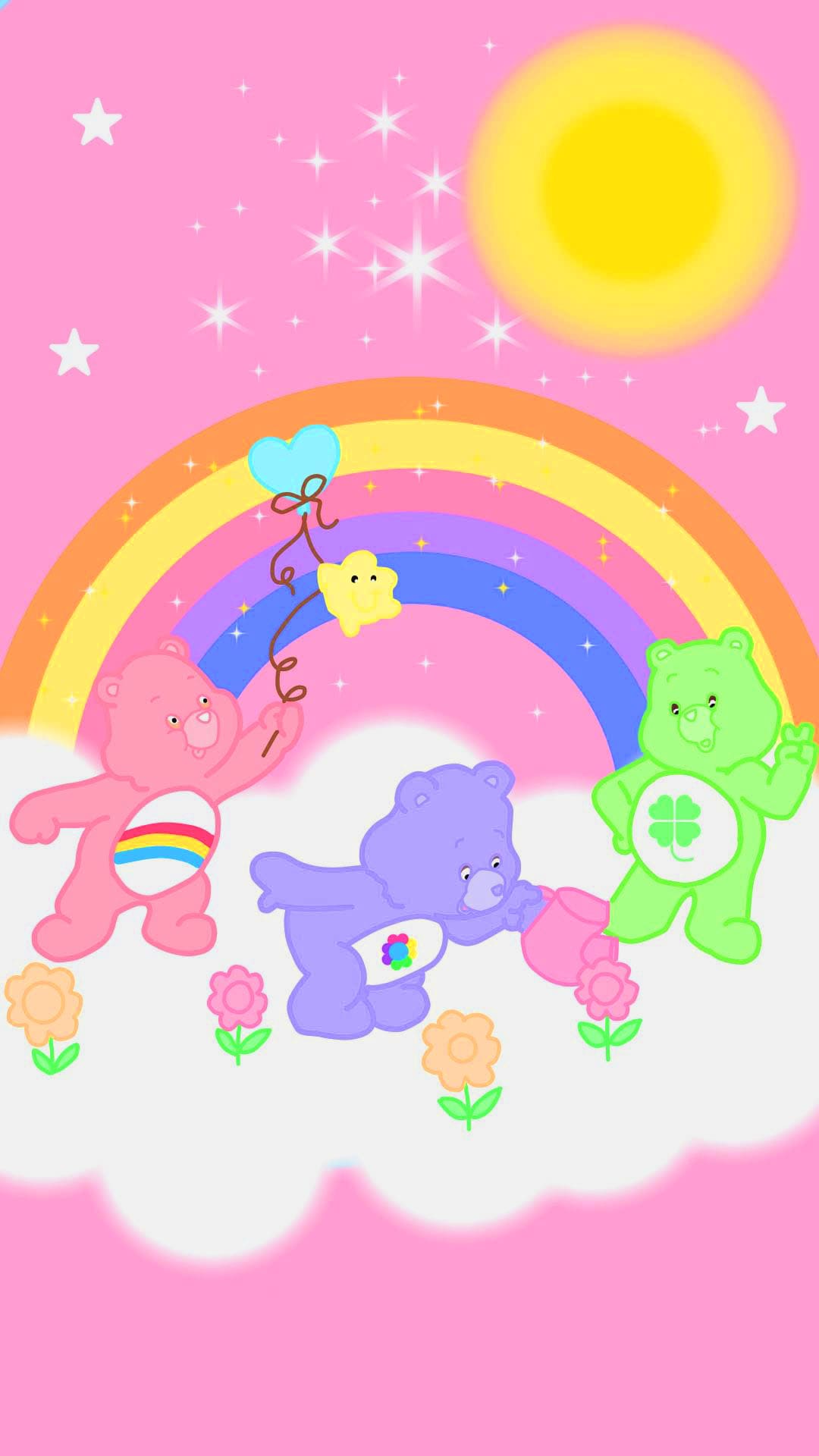 Care Bears iPhone Wallpaper with high-resolution 1080x1920 pixel. You can use this wallpaper for your iPhone 5, 6, 7, 8, X, XS, XR backgrounds, Mobile Screensaver, or iPad Lock Screen - Care Bears