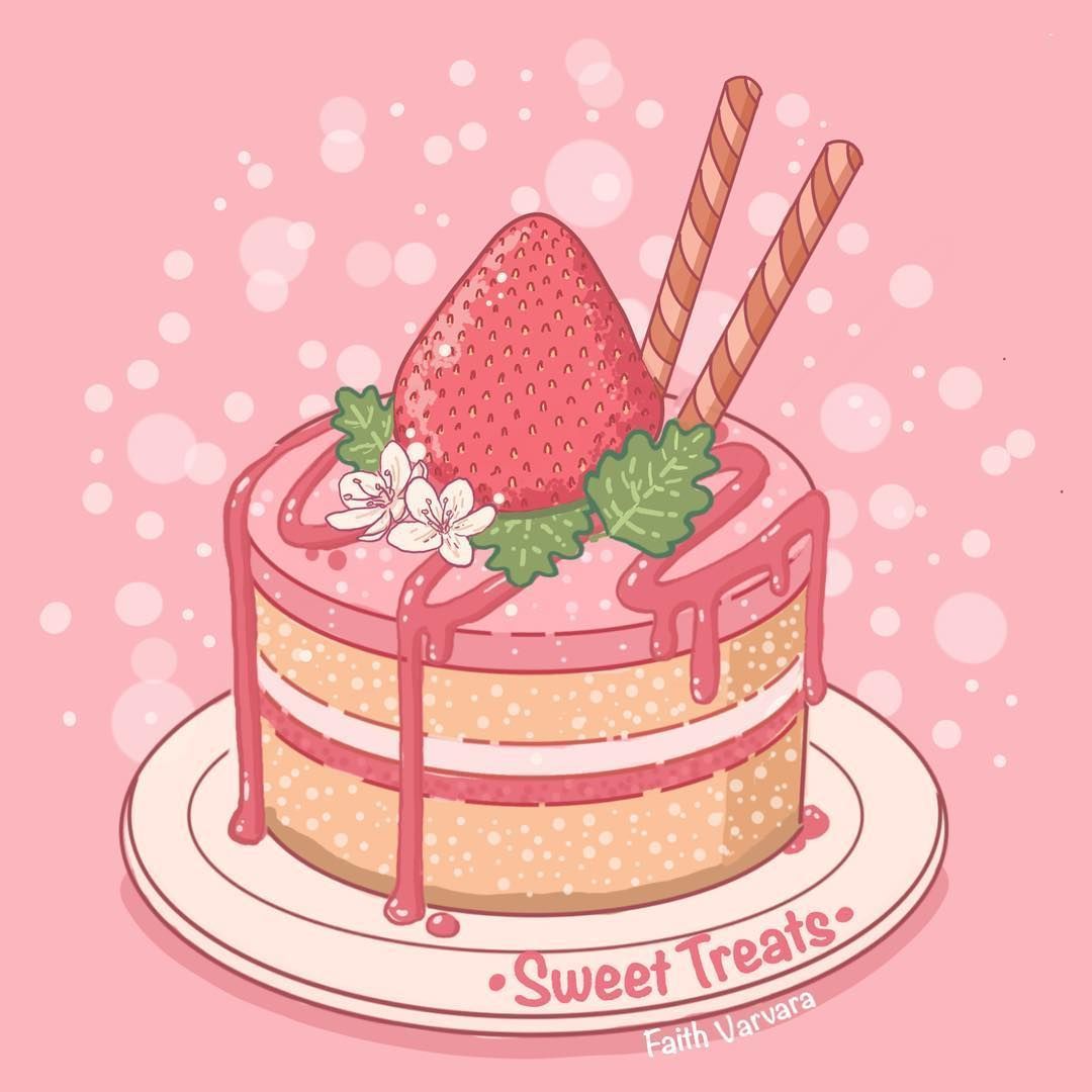 Kawaii Cake Wallpaper