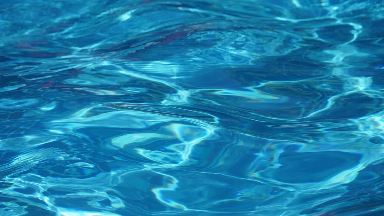 Close up of rippling water in a swimming pool - Swimming pool