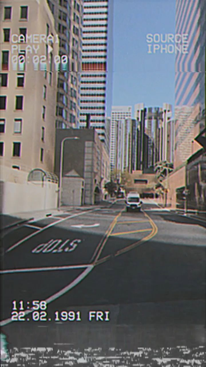 VHS aesthetic los angeles downtown. iPhone wallpaper video, Wallpaper tumblr lockscreen, Live wallpaper iphone