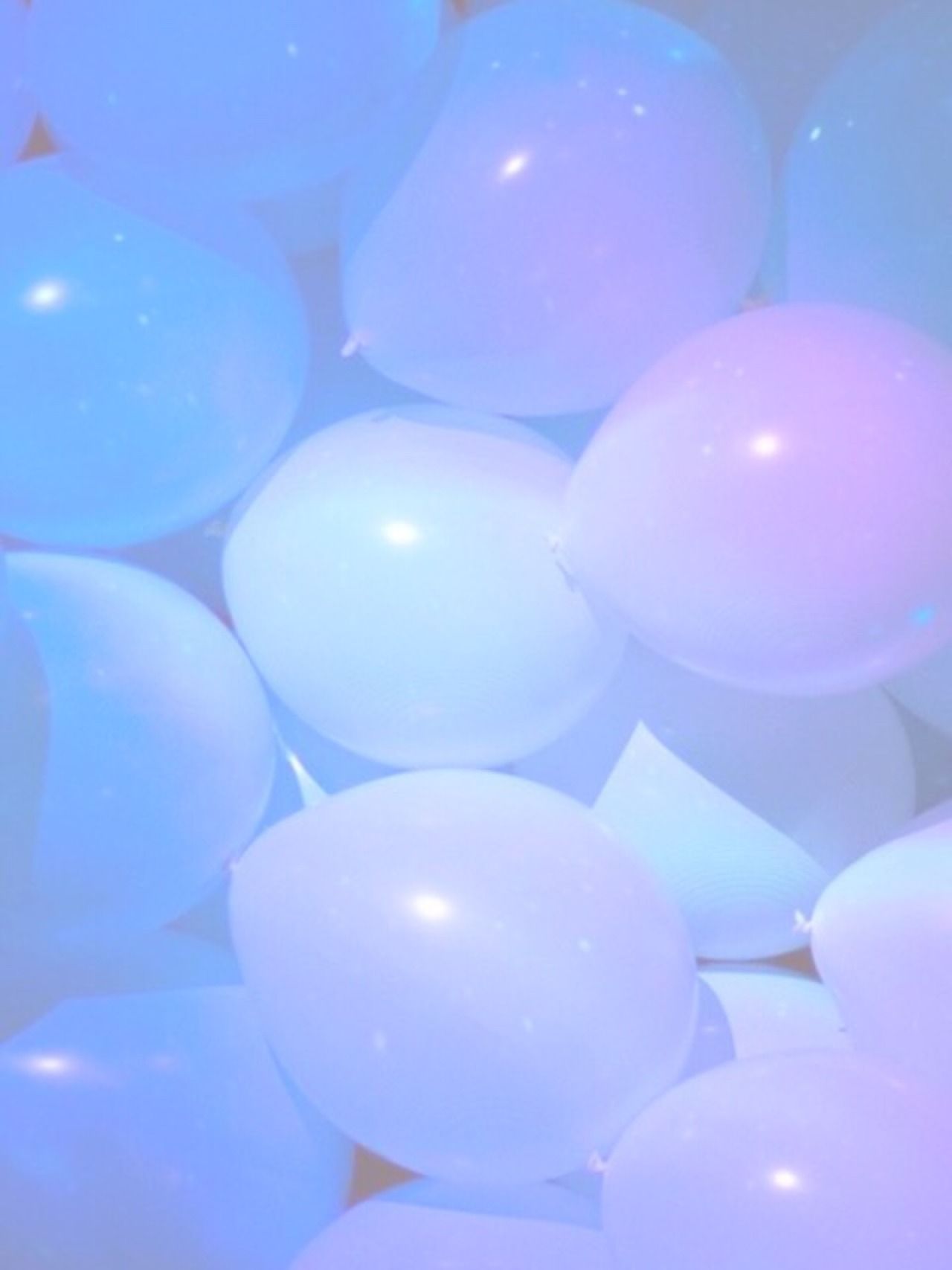 A bunch of blue and purple balloons - Balloons