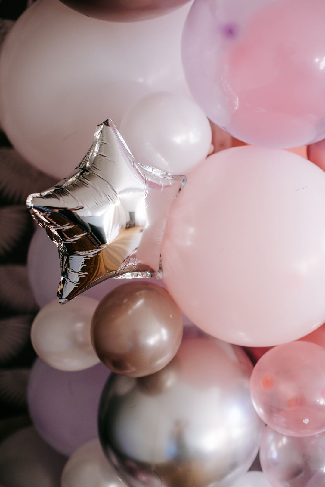 DIY Iridescent To the Moon Balloon Garland. Pink Galaxy Space Girl