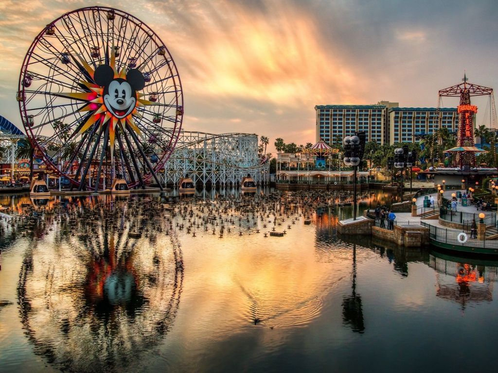 The world of disney is a theme park in California. - California