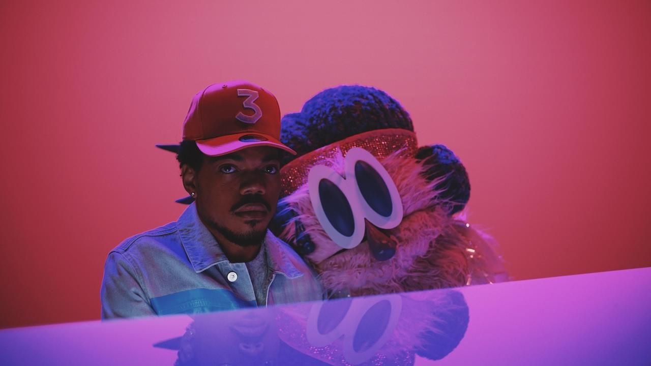 Chance the Rapper with a furry friend. - Chance the Rapper