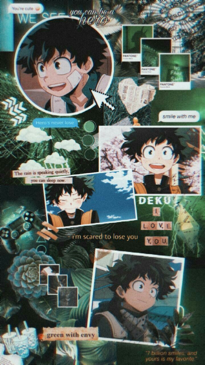 Aesthetic Deku wallpaper I made for my phone! - My Hero Academia