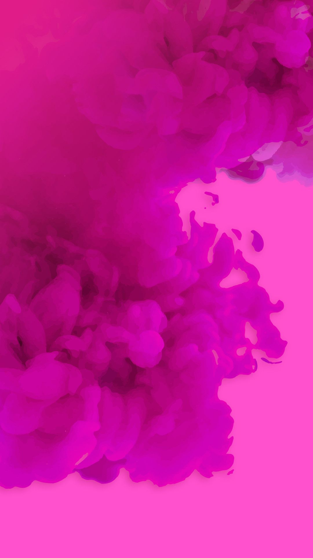 A pink background with flowers and smoke - Pink phone
